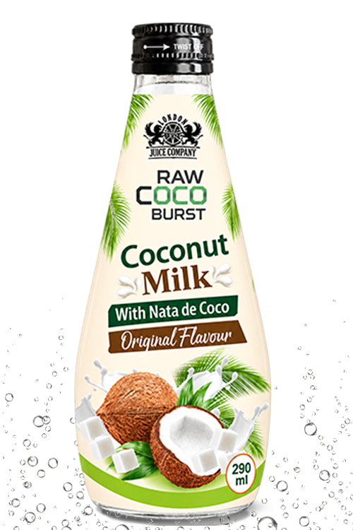 RAW COCO BURST 290ml coconut milk with nata de coco in original flavour.